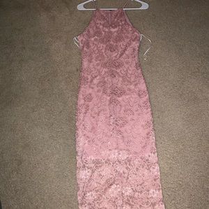 A formal pink dress!!